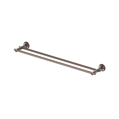 Bella Vista Mica Heritage Double Towel Rail Dusk Bronze