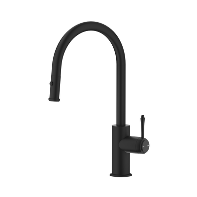 Bella Vista Mica Heritage Pull Out Sink Mixer Matte Black