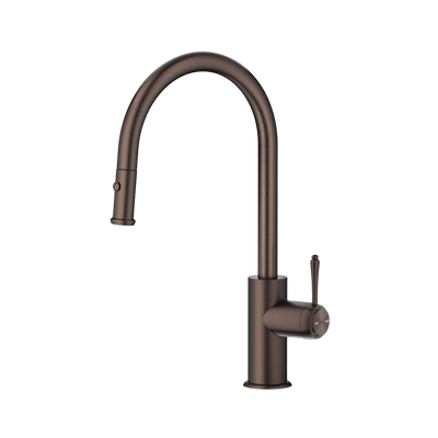 Bella Vista Mica Heritage Pull Out Sink Mixer Dusk Bronze