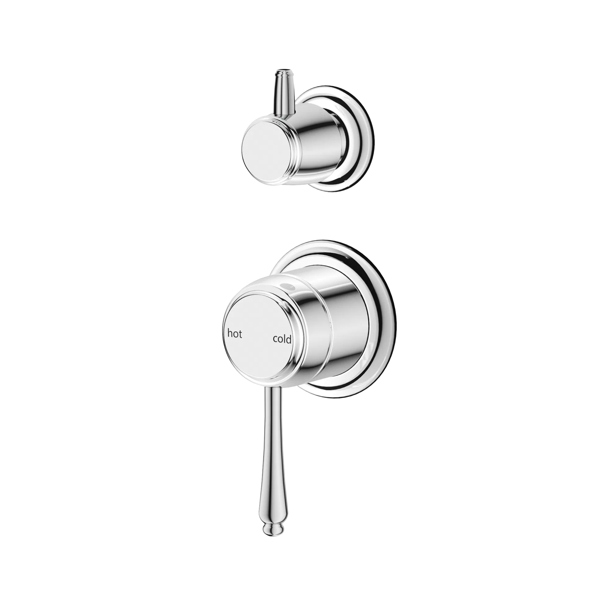 Bella Vista Mica Heritage Shower Diverter Mixer Chrome - TRIM KIT ONLY