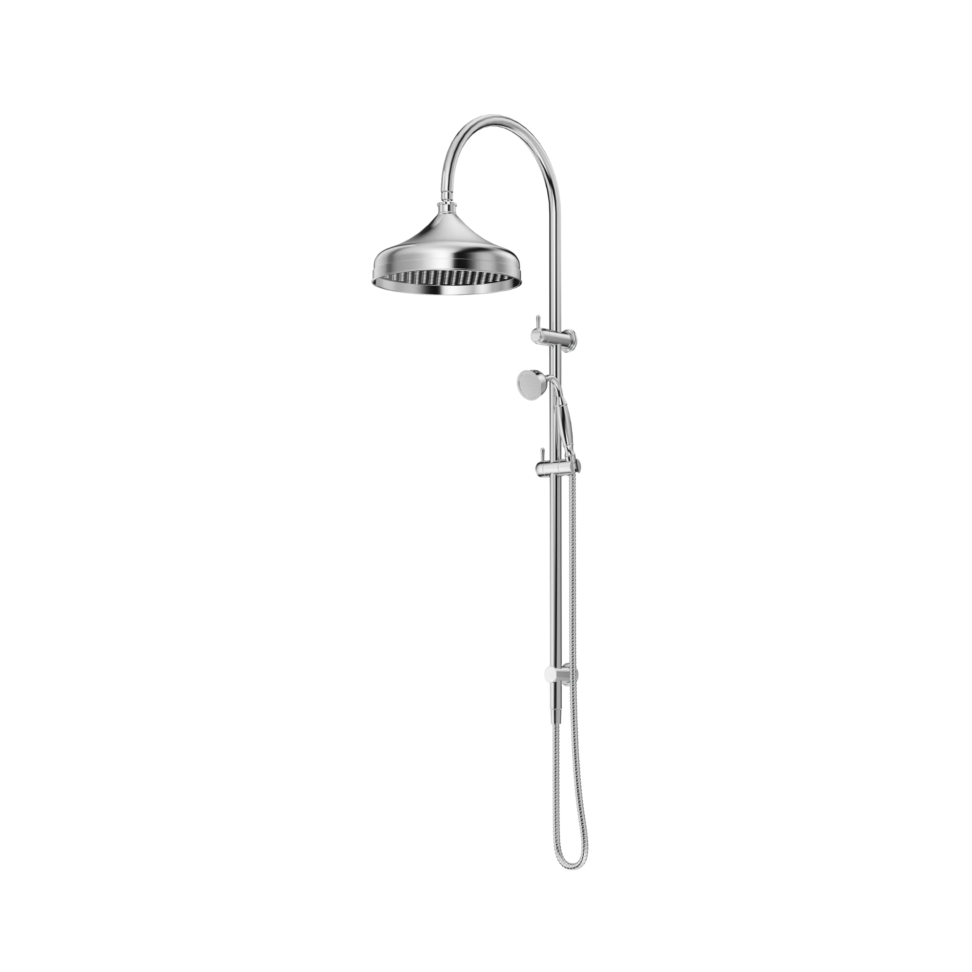 Bella Vista Mica Heritage Dual Shower Rail Chrome