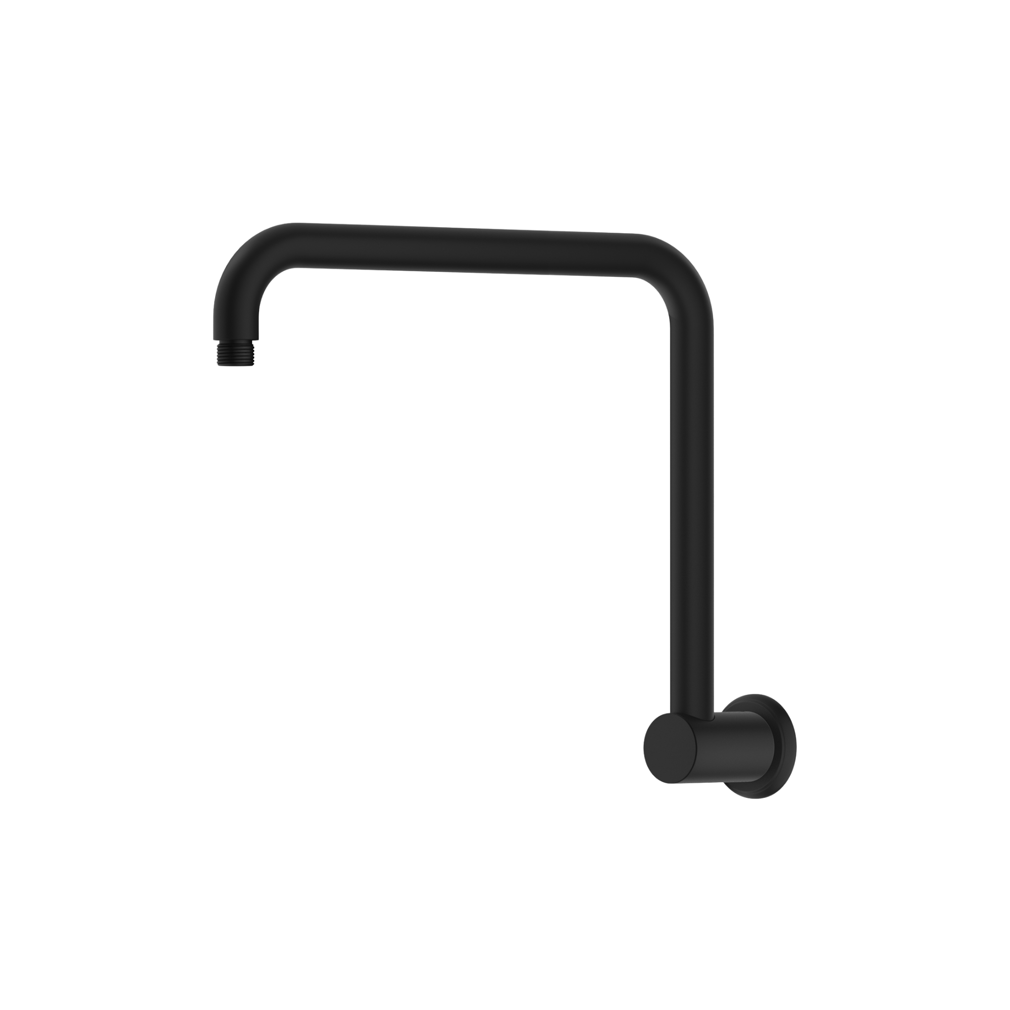 Bella Vista Mica Heritage Gooseneck Shower Arm Matte Black