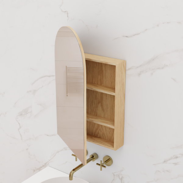 Fifth Avenue Arka Shaving Cabinet- American White Oak