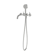 Sussex Virgo Fluted Bath Mixer System with Hand Shower 200mm