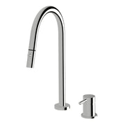 Sussex Virgo Fluted Hob Set Pull Out Spray
