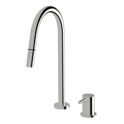 Sussex Virgo Knurl Hob Set Pull Out Spray