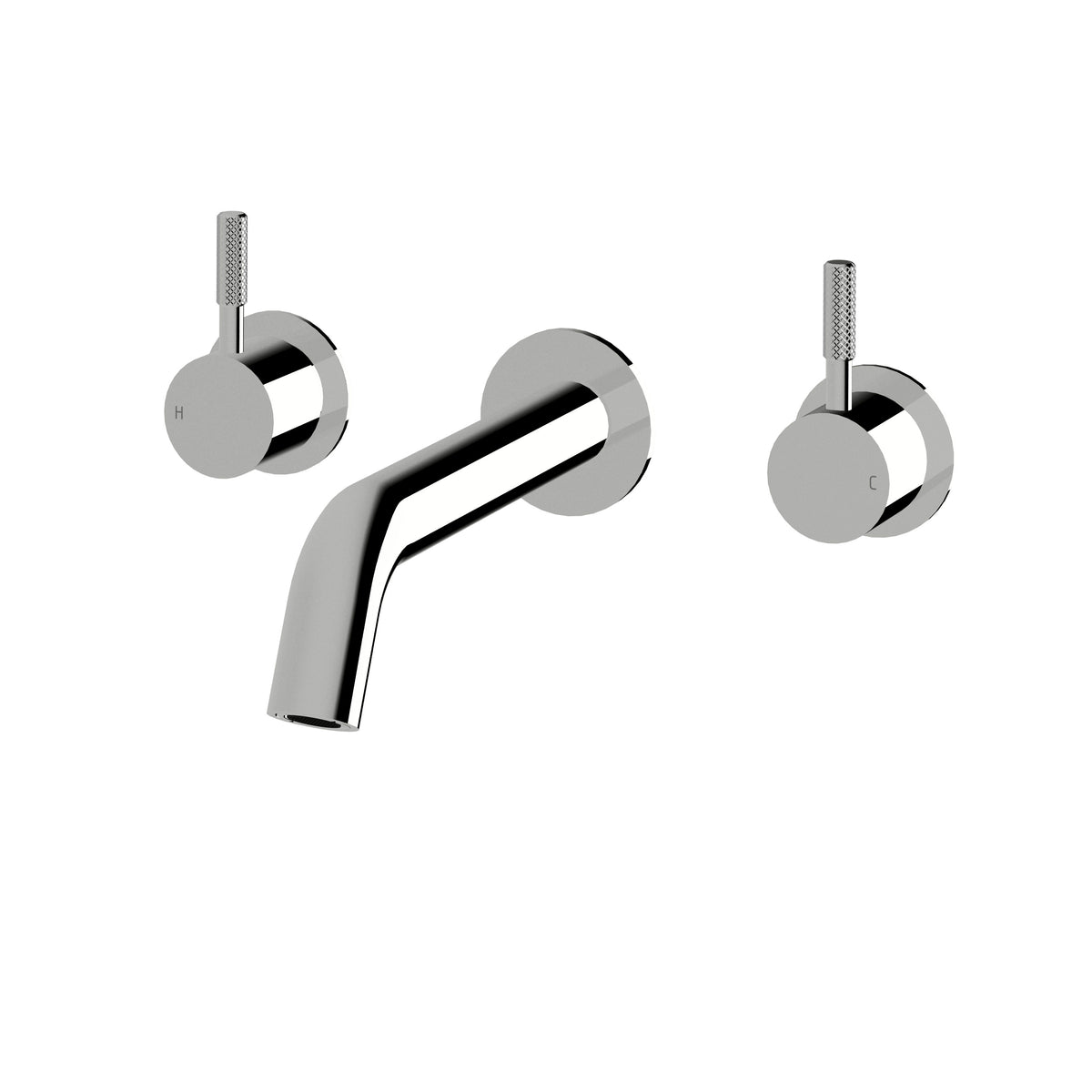Sussex Virgo Knurl Wall Basin/Bath Set 200mm