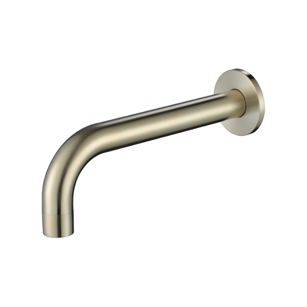 Modern National Star Mini Wall Basin/Bath Spout Brushed Nickel