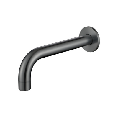 Modern National Star Mini Wall Basin/Bath Spout Gun Metal