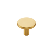 Momo Vena Round Knob 35mm in Brushed Satin Brass