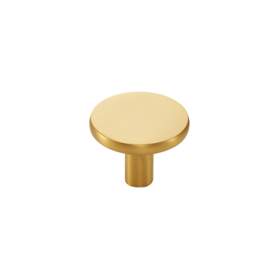 Momo Vena Round Knob 35mm in Brushed Satin Brass