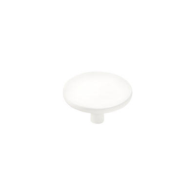 Momo Vena Round Knob 50mm in Matt White