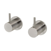Phoenix Vivid Slimline Wall Top Assemblies 15mm Extended Spindles Brushed Nickel - Lead Free