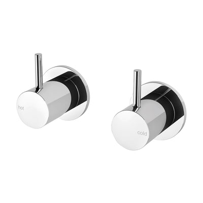 Phoenix Vivid Slimline Wall Top Assemblies 15mm Extended Spindles Chrome - Lead Free
