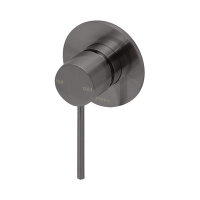 Phoenix Vivid Slimline SwitchMix Shower/Wall Mixer Complete Kit Brushed Carbon - Lead Free