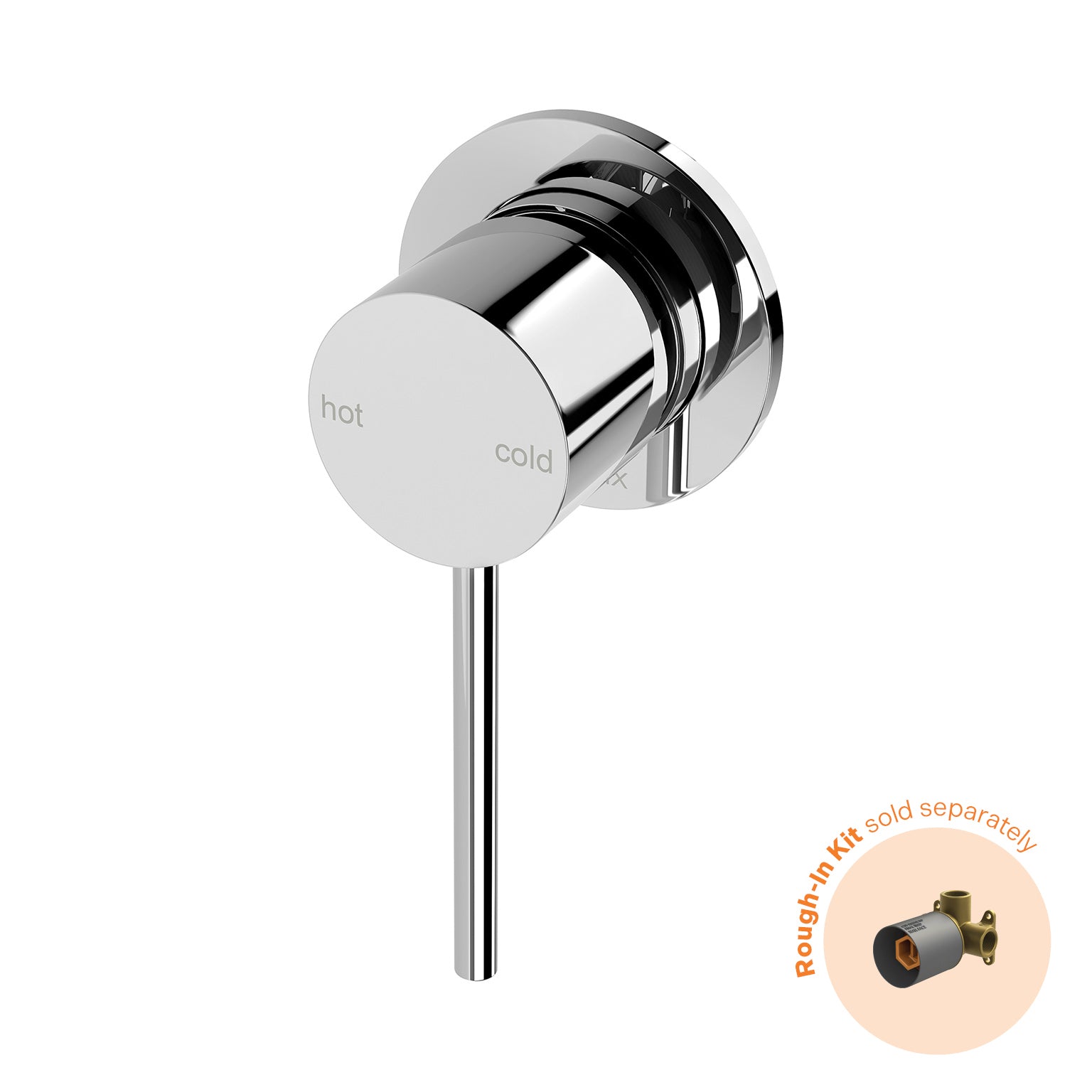 Phoenix Vivid Slimline SwitchMix Shower/Wall Mixer 60mm Chrome Trim Kit Only - Lead Free