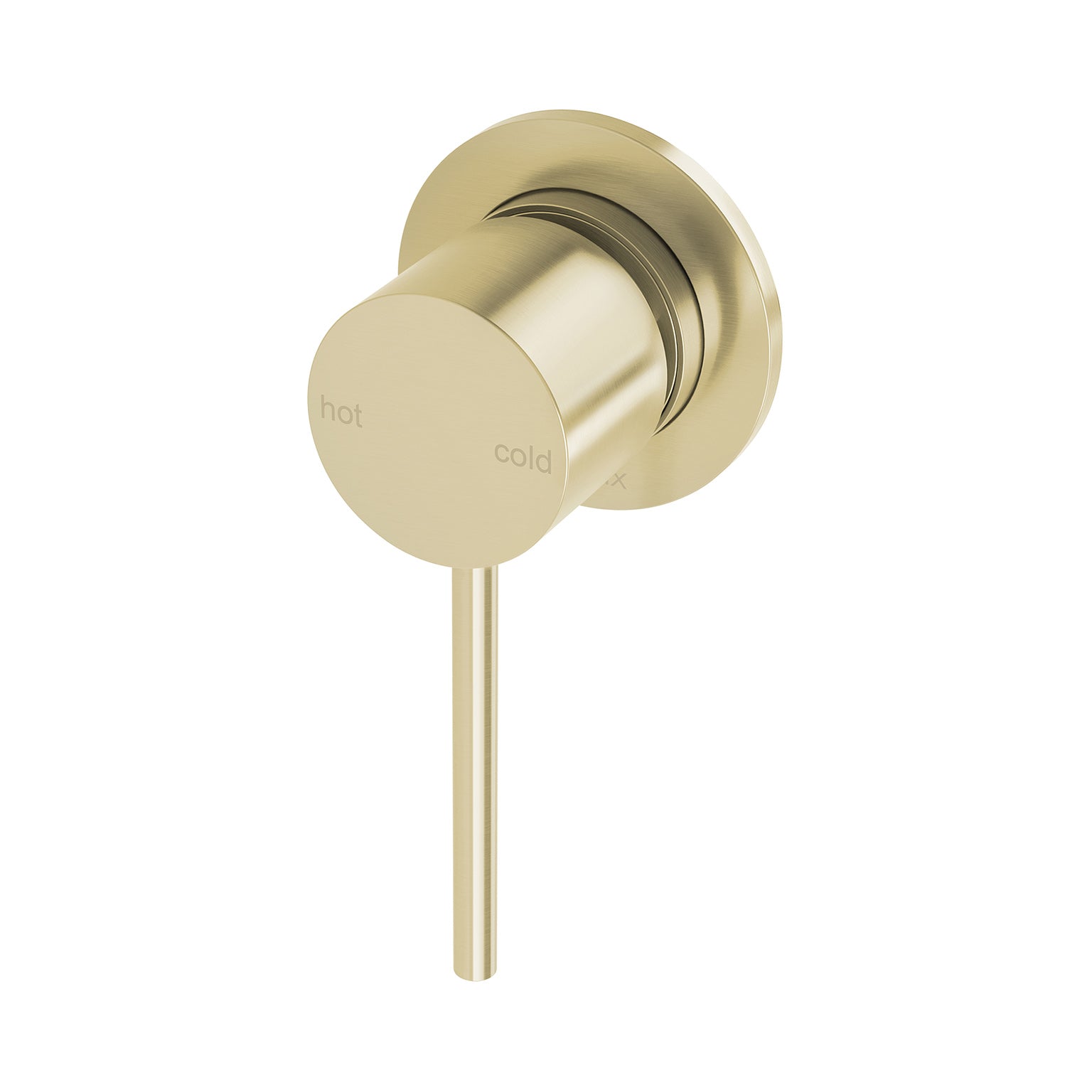 Phoenix Vivid Slmline Shower/Wall Mixer 60mm Complete Kit Brushed Gold - Lead Free