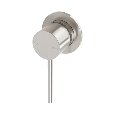 Phoenix Vivid Slmline Shower/Wall Mixer 60mm Complete Kit Brushed Nickel - Lead Free