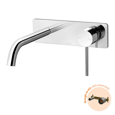 Phoenix Vivid Slimline SwitchMix Wall Basin/Bath Mixer Set 180mm Trim Kit Only Chrome - Lead Free