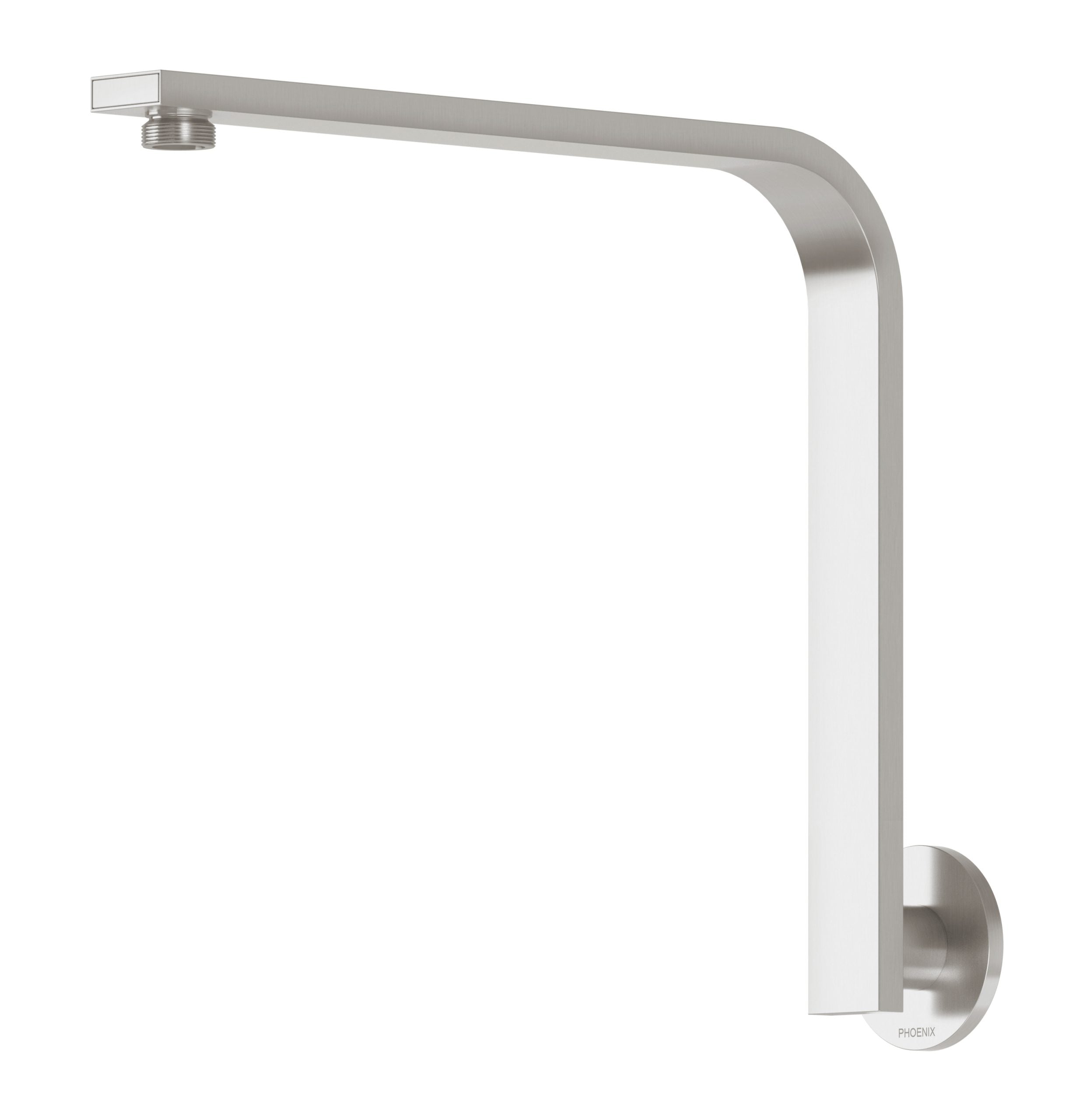 Vivid Slimline High-Rise Shower Arm Round Plate