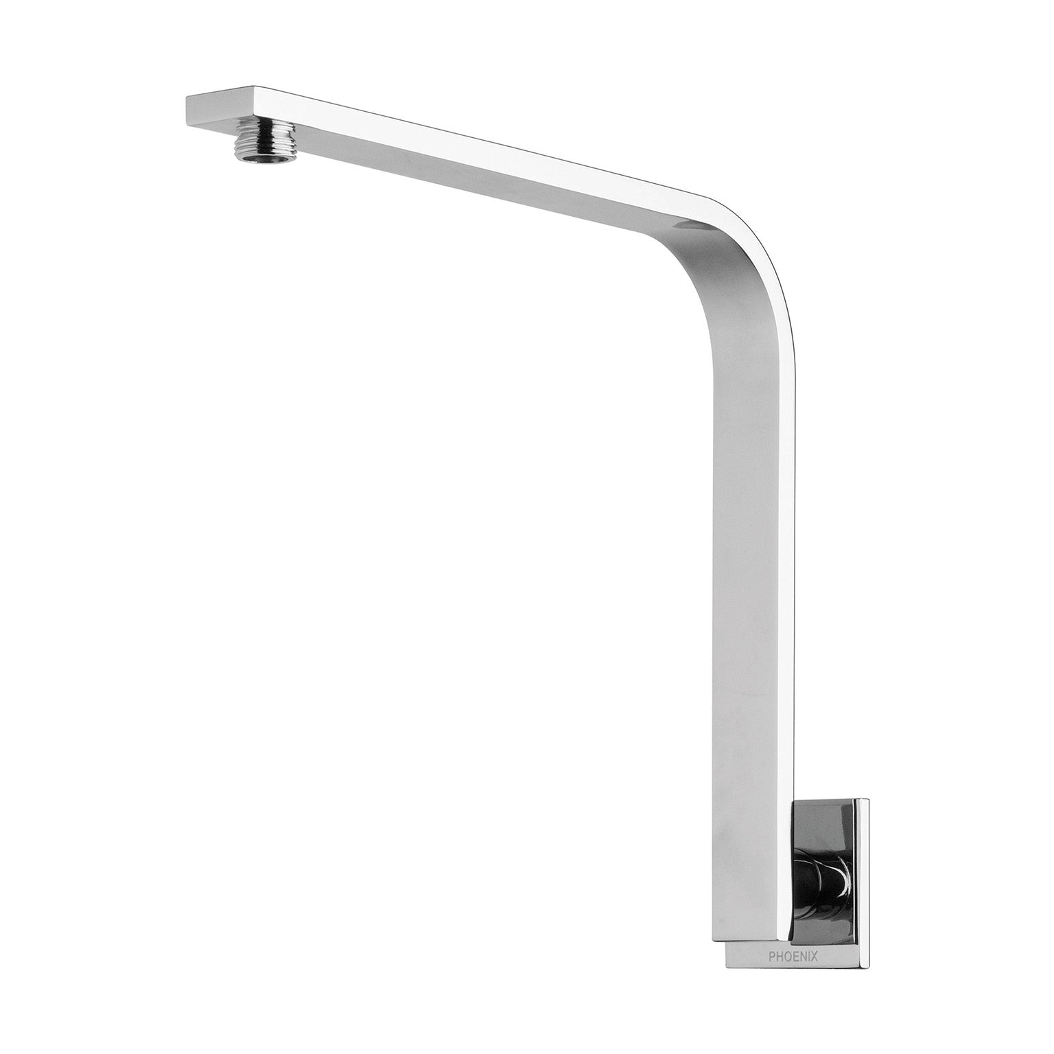 Phoenix Vivid Slimline High-Rise Shower Arm Square Plate Chrome ...