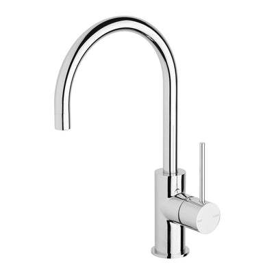 Phoenix Vivid Slimline Sink Mixer 160mm Gooseneck Chrome Lead Free