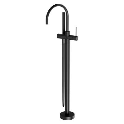 Vivid Slimline Floor Mounted Bath Mixer with Hand Shower