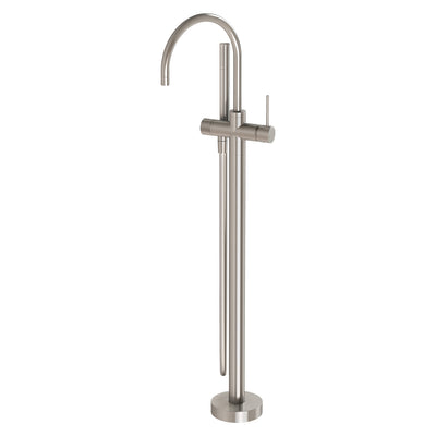 Vivid Slimline Floor Mounted Bath Mixer with Hand Shower