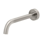 Phoenix Vivid Slimline Wall Basin Outlet 180mm Cruved Brushed Nickel - Lead Free