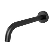 Phoenix Vivid Slimline Wall Basin Outlet 180mm Curved Black - Lead Free