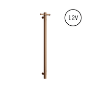 Thermogroup Thermorail Round Vertical Heated Rail Brushed Bronze