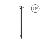 Thermogroup Thermorail Round Vertical Single Heated Rail Matt Black