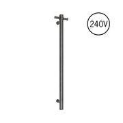 Thermogroup Thermorail 240V Vertical Single Heated Rail Brushed Gun Metal