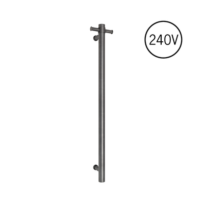 Thermogroup Thermorail 240V Vertical Single Heated Rail Brushed Gun Metal