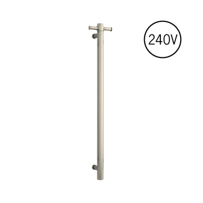 Thermogroup Thermorail 240V Vertical Single Heated Rail Brushed Nickel