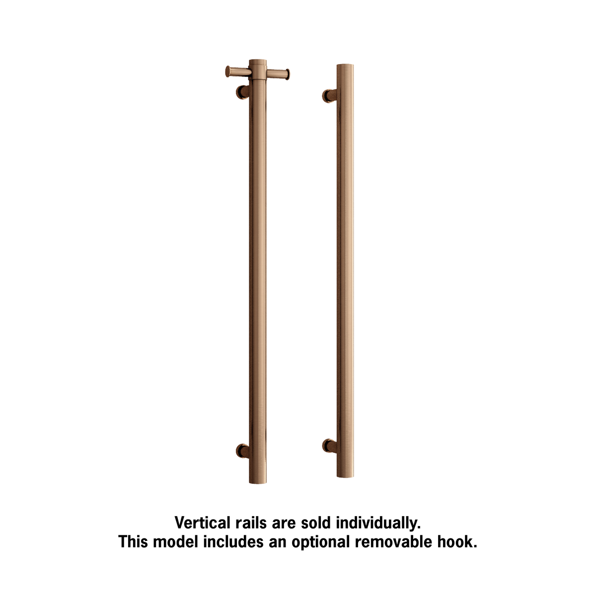 Thermogroup Thermorail 240V Vertical Single Heated Rail Brushed Bronze