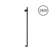 Thermogroup Thermorail 240V Vertical Heated Towel Rail Matt Black