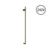Thermogroup Thermorail 240V Vertical Heated Towel Rail Brushed Brass