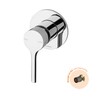 Phoenix Vivid Slimline Oval SwitchMix Shower Wall Mixer Fit-Off Kit Chrome