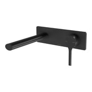 Phoenix Vivid Slimline Oval SwitchMix Wall Basin / Bath Mixer Set 175mm (Complete Kit) Matte Black – Lead Free