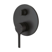 Vivid Slimline Oval SwitchMix Shower / Bath Diverter Mixer (Complete Kit) - Matte Black