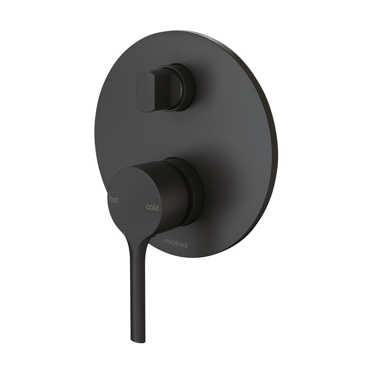 Vivid Slimline Oval SwitchMix Shower / Bath Diverter Mixer (Complete Kit) - Matte Black