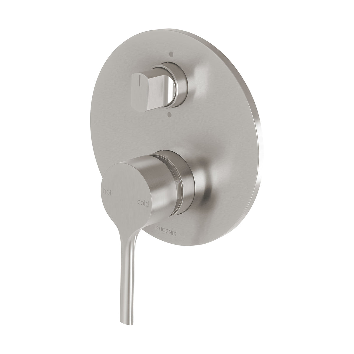 Vivid Slimline Oval SwitchMix Shower / Bath Diverter Mixer (Complete Kit) - Brushed Nickel