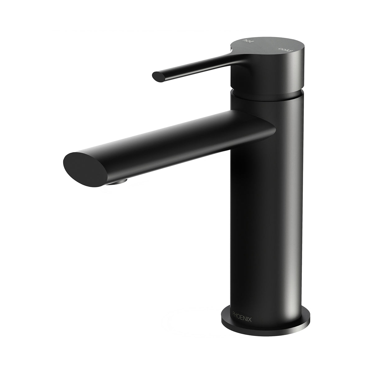 Phoenix Vivid Slimline Oval Basin Mixer Matte Black – Lead Free