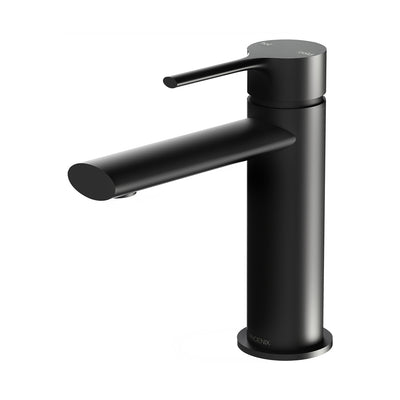 Phoenix Vivid Slimline Oval Basin Mixer Matte Black – Lead Free