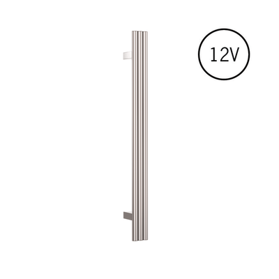 Thermogroup Thermorail 12V Triple Tube Vertical Single Heated Towel Rail Polished Stainless Steel