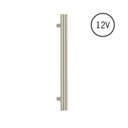 Thermogroup Thermorail Triple Tube Vertical Single Heated Towel Rail Brushed Nickel