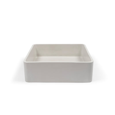 Nood Co Vesl Square Basin - Surface Mount Ivory