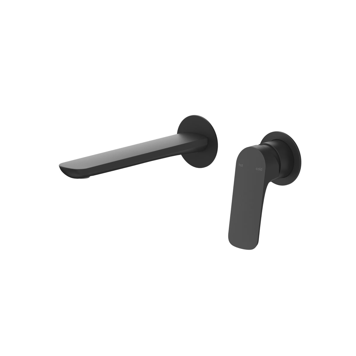 Bella Vista Kaza Wall-Spout Combo - 2P - Trim Kit Only - Black