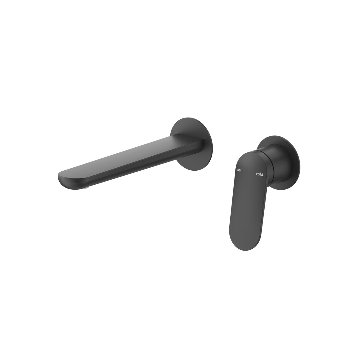 Bella Vista Lantra Wall-Spout Combo - 2P - Trim Kit Only - Black
